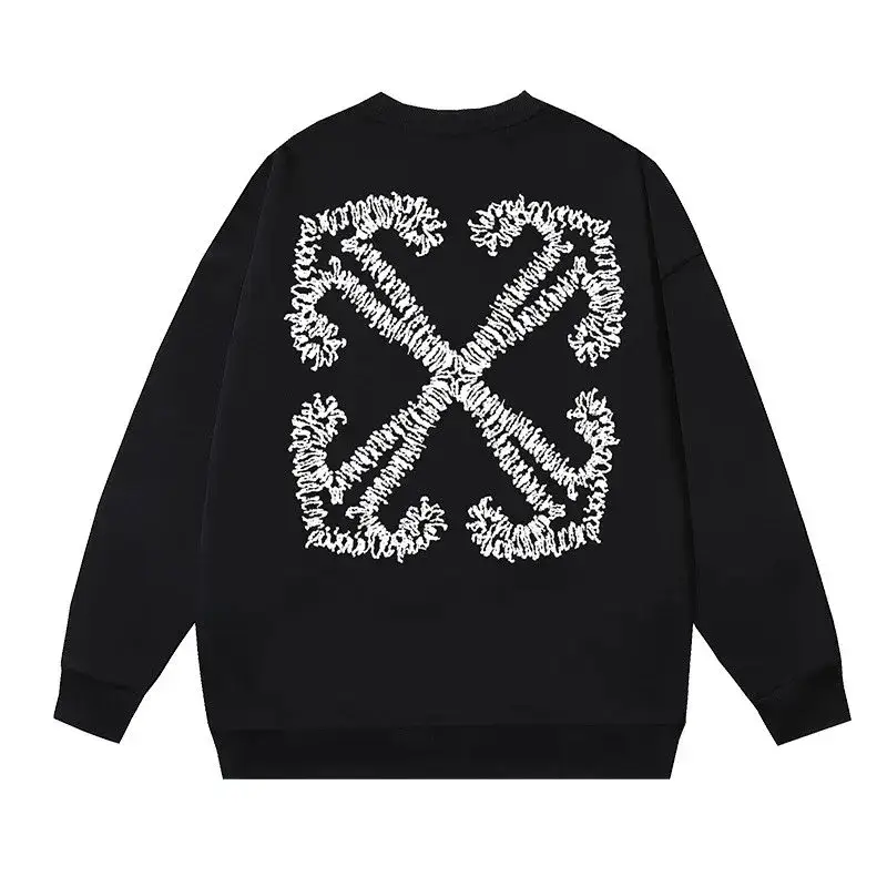 Off-White White Crewneck — 1043 black colorway — USFans Spreadsheet photo