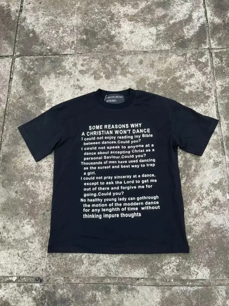 Enfans Tees — ERD Slogan Black colorway — Kakobuy Spreadsheet photo
