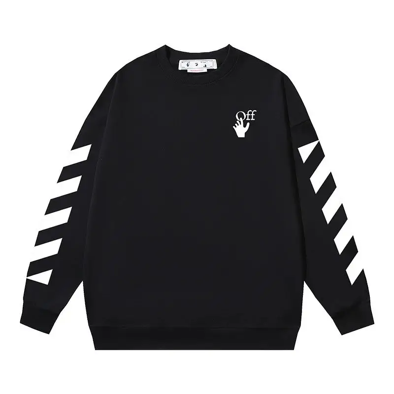 Off-White White Crewneck — 123 Black colorway — USFans Spreadsheet photo