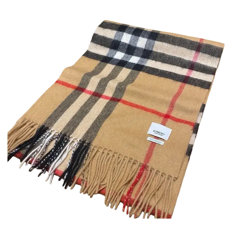 Burberry Scarf — Camel checkerboard colorway — USFans Spreadsheet photo