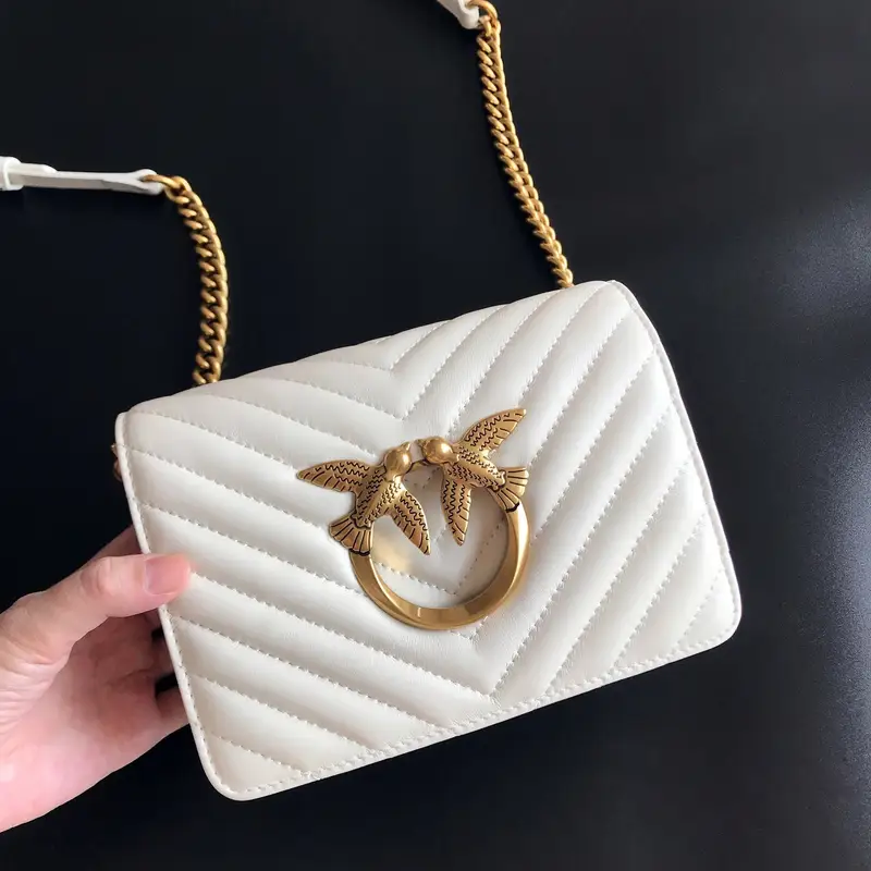 Pinko Bag — Hollowed-out sheepskin white colorway — USFans Spreadsheet photo