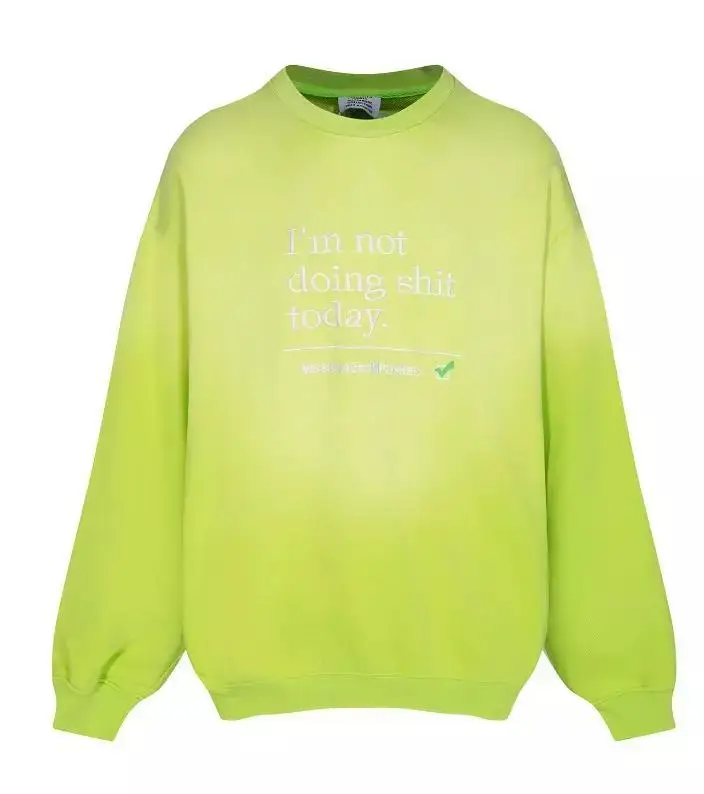Good Vetements Hoodie — V222 Yellow colorway — Kakobuy Spreadsheet photo