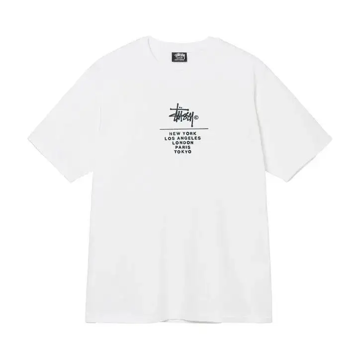Stussy t-shirt — White [with C]] colorway — USFans Spreadsheet photo