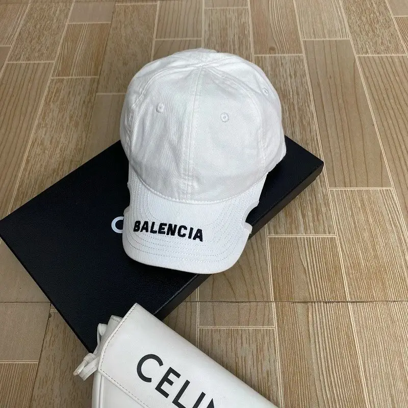 Balenciaga Cap — Notch embroidery white colorway — USFans Spreadsheet photo