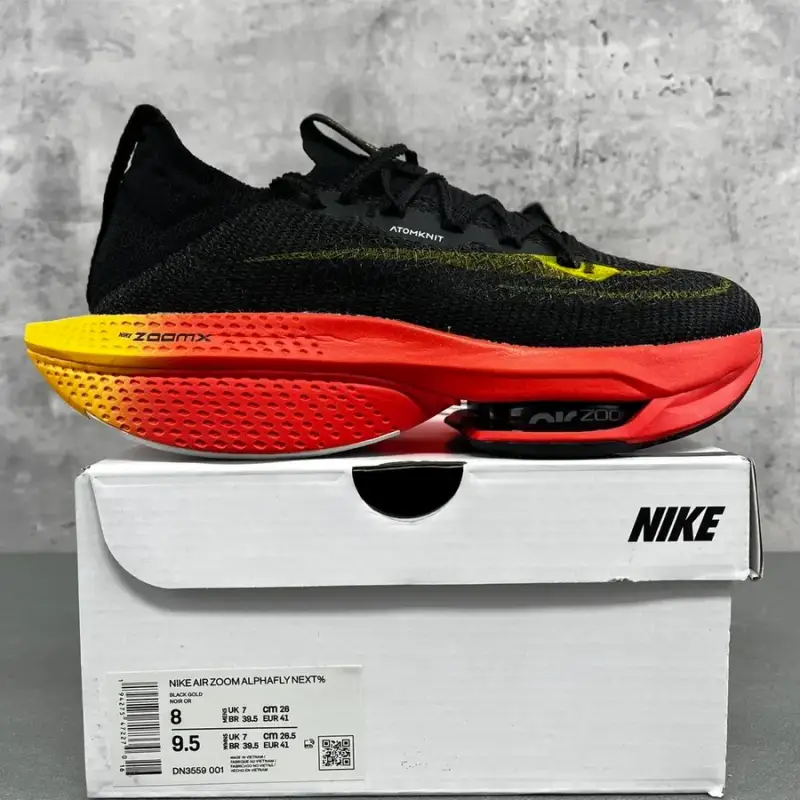 Nike Vaporfly Next% 2 — DN3559-001 black red colorway — USFans Spreadsheet photo