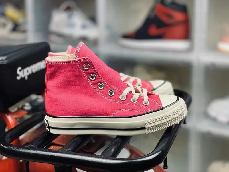 Converse Basic And CDG — Pink High-top colorway — Kakobuy Spreadsheet photo