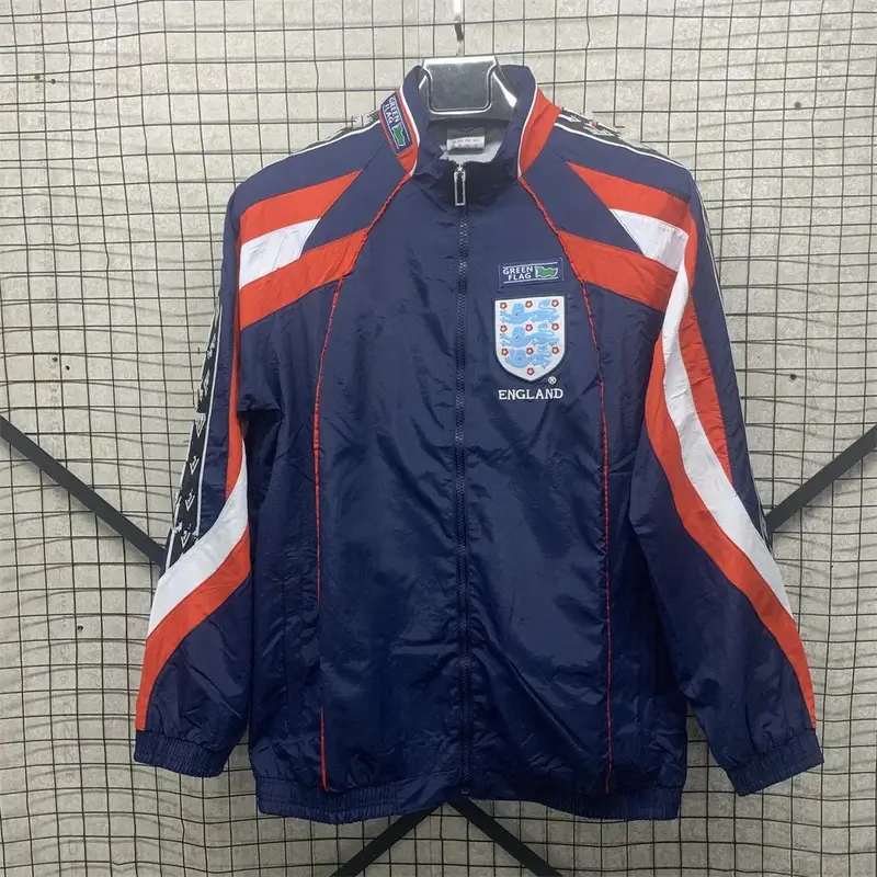 Vintage Jersey Hoodie Zip — England Vintage Windbreaker Single-sided colorway — Kakobuy Spreadsheet photo