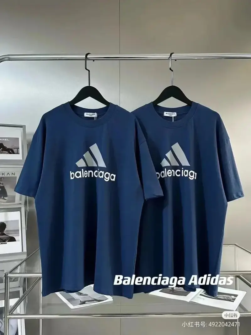 Balenciaga x Adidas T-Shirts — navy blue colorway — USFans Spreadsheet photo