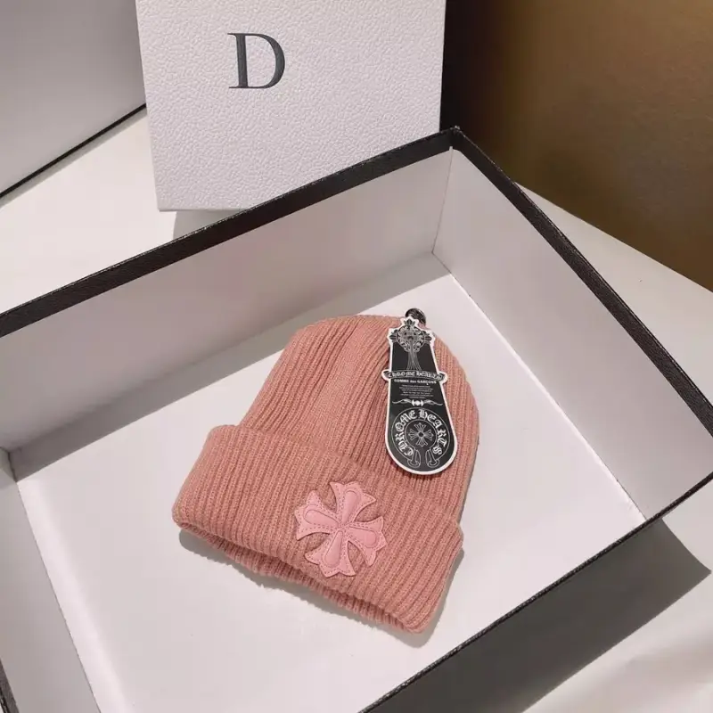 Chrome hearts beanie — Pink colorway — USFans Spreadsheet photo