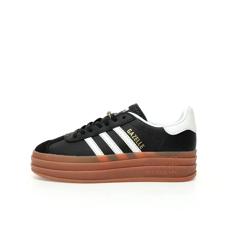 Adidas Originals Gazelle Bold — Leather black and white raw rubber botto colorway — Kakobuy Spreadsheet photo