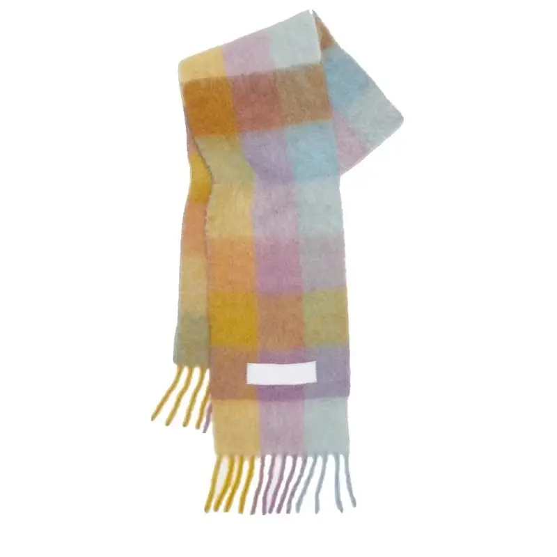 Acne Studios Scarf — purple yellow colorway — USFans Spreadsheet photo