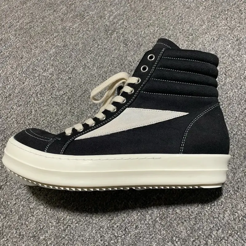 Rick Owens Shoes — RO Vans High Black colorway — Kakobuy Spreadsheet photo