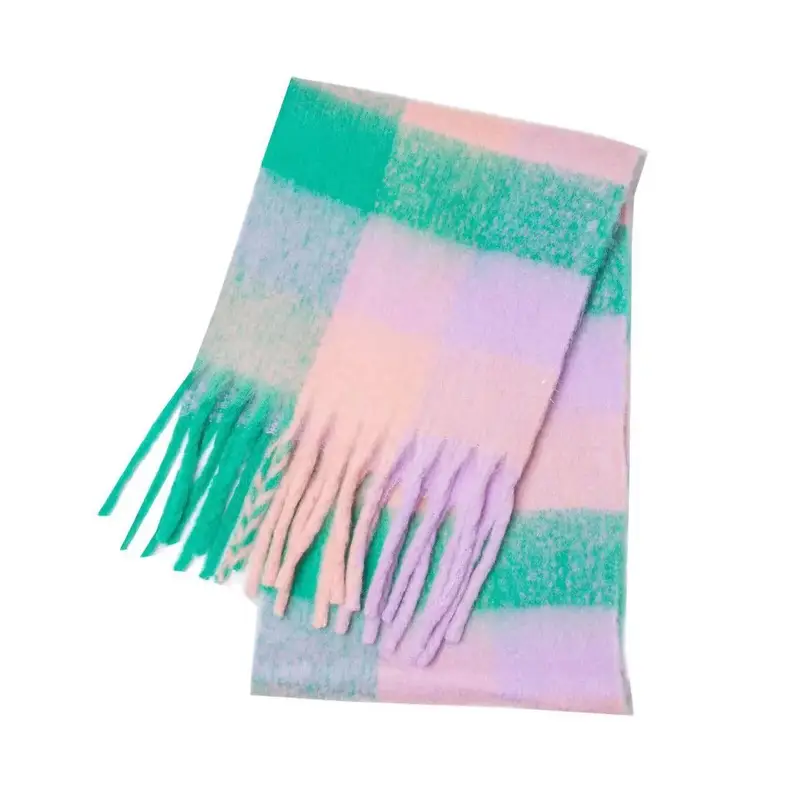 Acne Studios Scarf — Pink Green colorway — USFans Spreadsheet photo