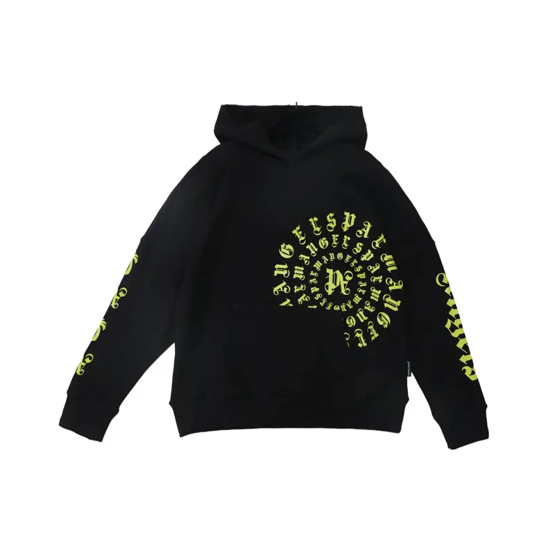 Palm Angels Hoodie — Gothic black green correct version colorway — USFans Spreadsheet photo