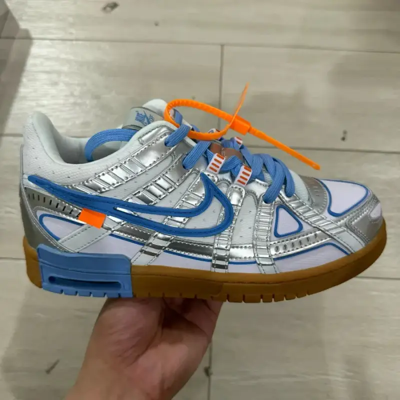 Rubber Dunk x Off-White Black Shoes — European Liquid Silver colorway — USFans Spreadsheet photo