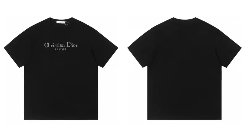 DIOR Tee — 2583 embroidered black colorway — USFans Spreadsheet photo