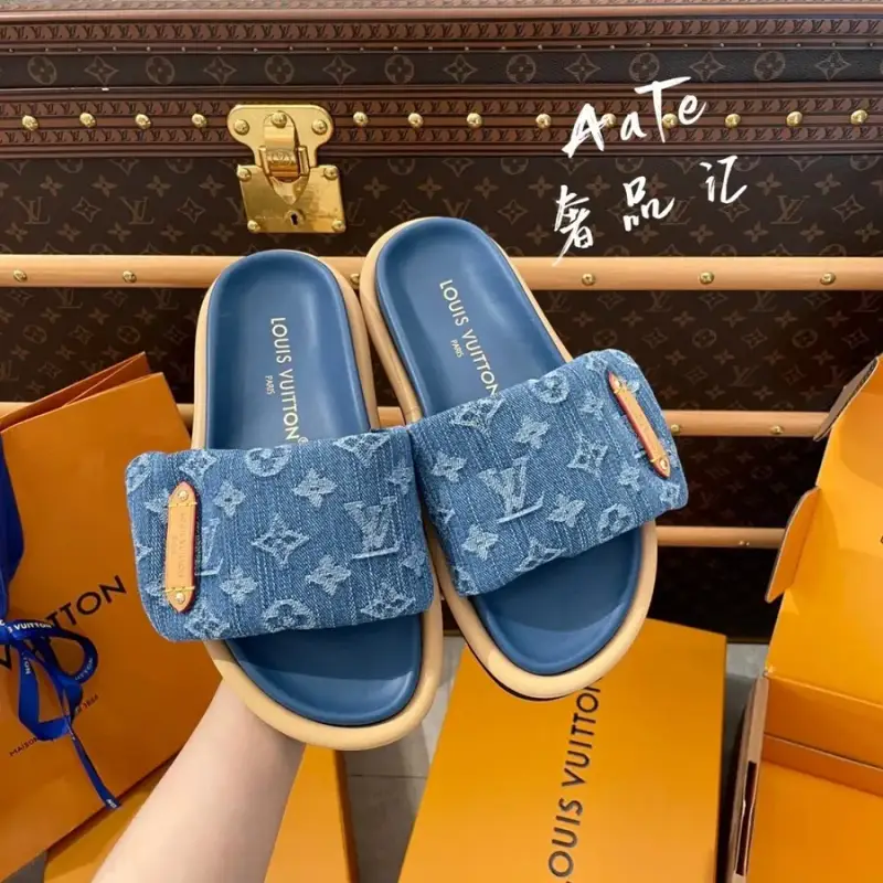 LV Pillow Shoes — blue colorway — Kakobuy Spreadsheet photo