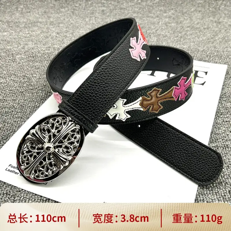 Chrome Hearts belt — [110cm] color cross buckle smooth belt colorway — USFans Spreadsheet photo