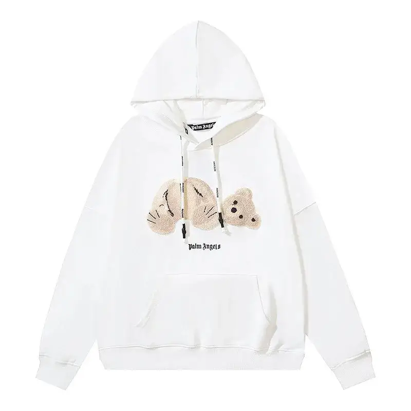 Palm Angels Hoodie — White Brown Correct Edition terry colorway — USFans Spreadsheet photo
