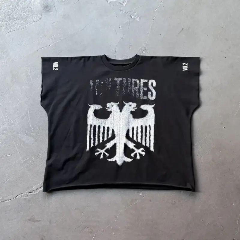 Yeezy T-shirts — black vulture colorway — Kakobuy Spreadsheet photo
