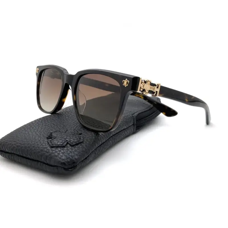 Chrome Hearts Sunglasses — Hawksbill Gold/Tea colorway — USFans Spreadsheet photo