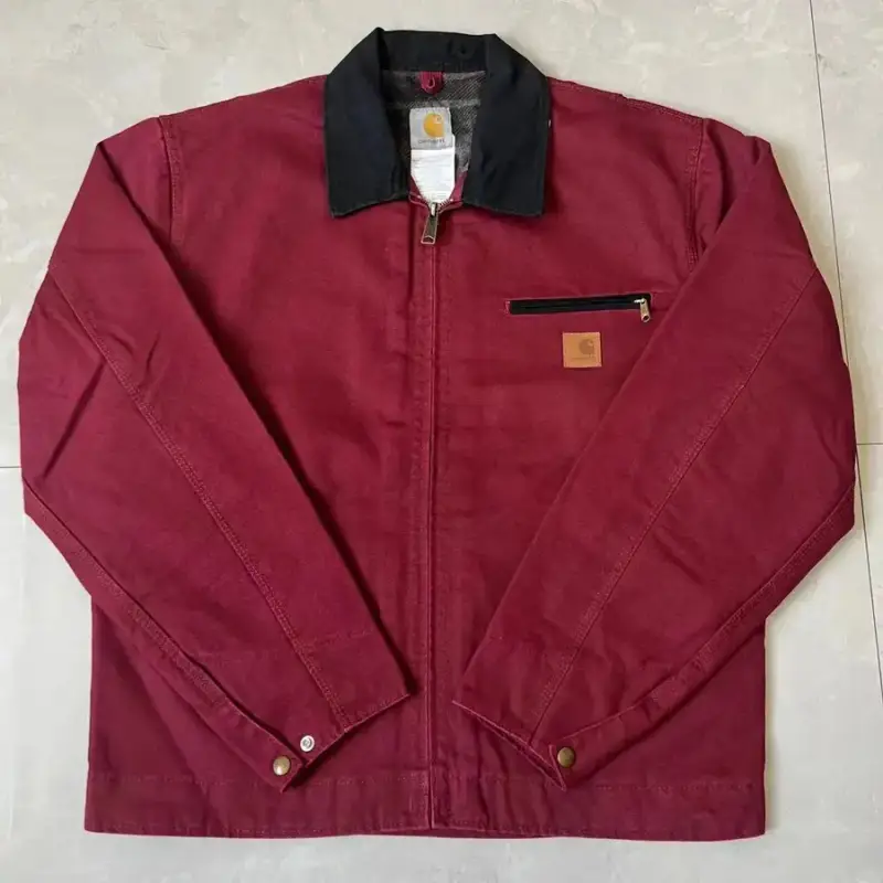 Detroit Carhartt Jacket — Do Old Bordeaux Red colorway — USFans Spreadsheet photo