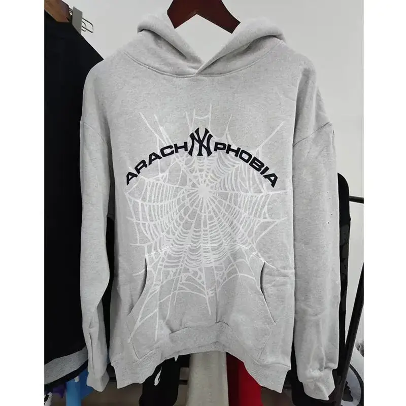 Sp5der Blue Hoodie — Grey NY colorway — USFans Spreadsheet photo