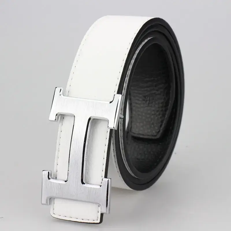Budget Hermes Belt — H silver buckle flat white belt colorway — USFans Spreadsheet photo
