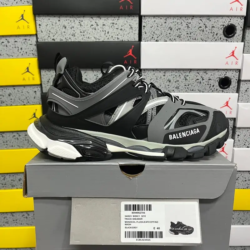 Balenciaga Track 3.0 Pierced Shoes — 3210 black gray colorway — Kakobuy Spreadsheet photo