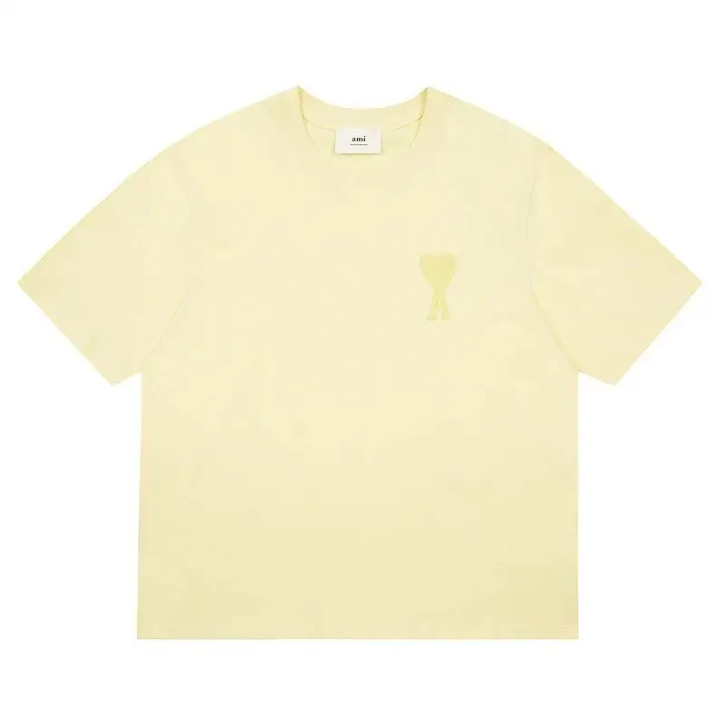 Ami Paris Tees with Small Logo — Light yellow colorway — USFans Spreadsheet photo