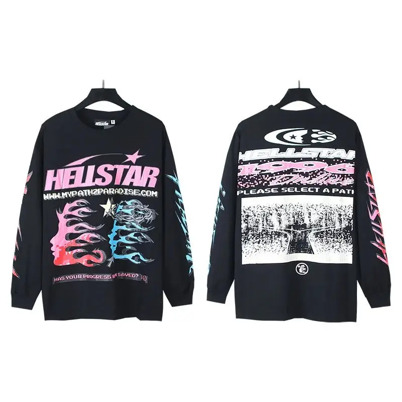 Hellstar Tee Hoodie — 558 black colorway — USFans Spreadsheet photo