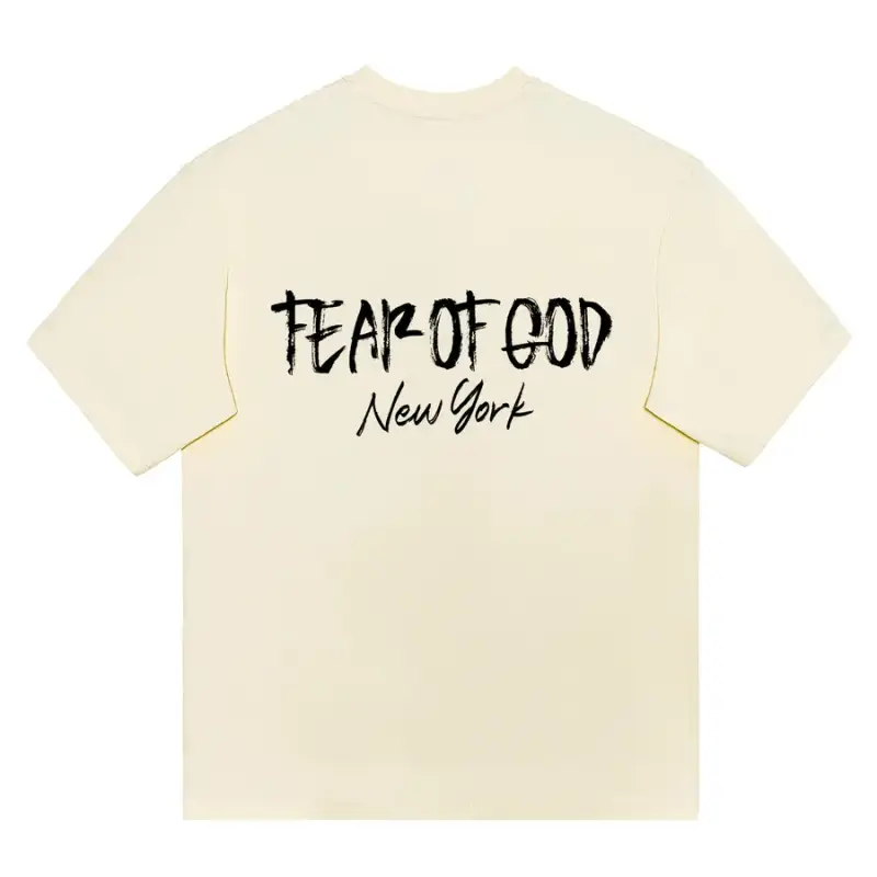 Fear Of God T-shirts — Cream color is too big colorway — Kakobuy Spreadsheet photo