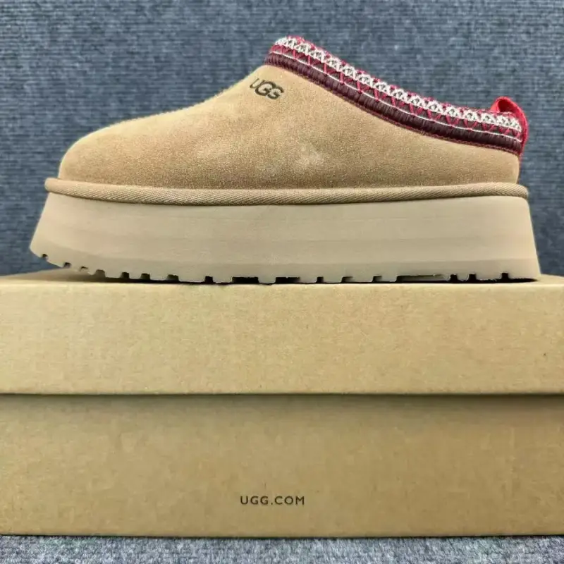 High Grey UGG Shoes — Ethnic thick bottom 2953-maroon colorway — USFans Spreadsheet photo