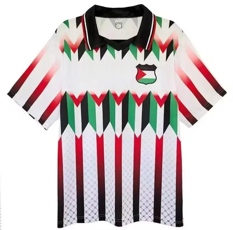 Palestine Jersey — Vintage Palestine White Neon Green colorway — Kakobuy Spreadsheet photo