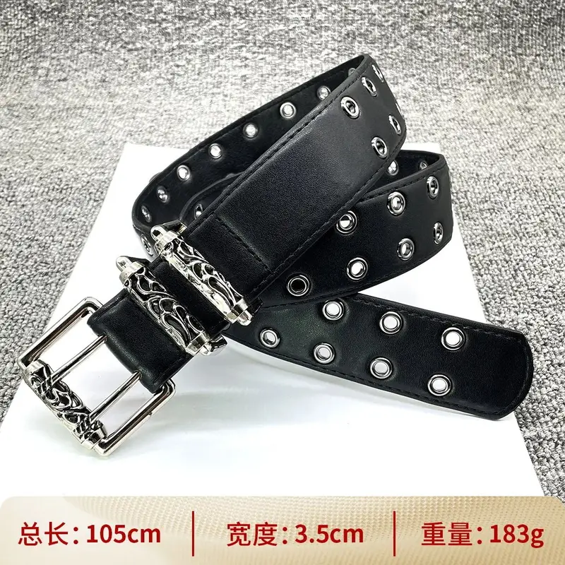 Chrome Hearts belt — Roller double needle buckle 105cm cross belt colorway — USFans Spreadsheet photo