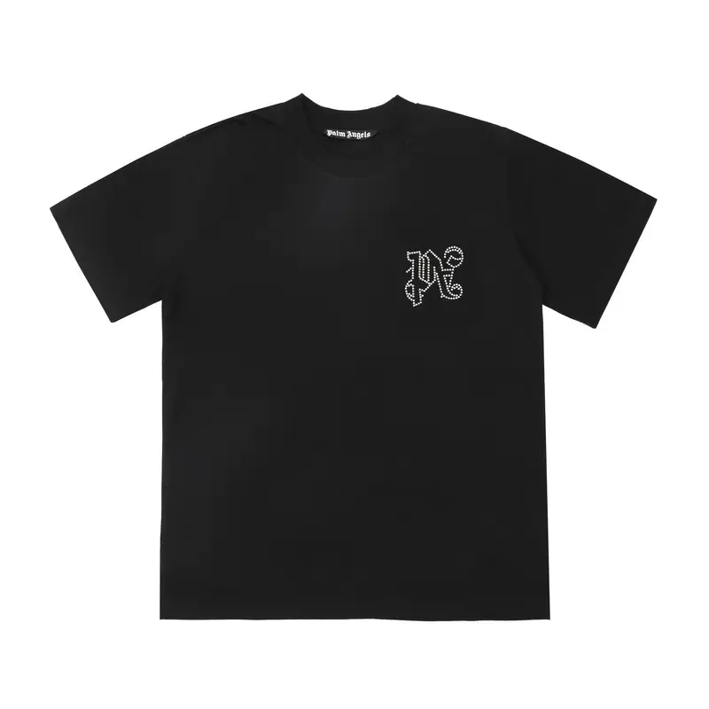 Palm Angels Monogram NY Spray Tee — 2281 black colorway — USFans Spreadsheet photo