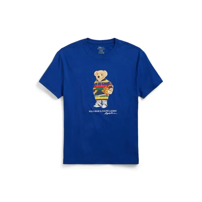 Polo Sport Round Neck T-Shirt — Printed bear blue colorway — USFans Spreadsheet photo