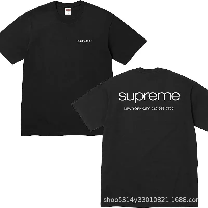 Supreme T-Shirts Cross-Logo — B355 Store Information Black colorway — Kakobuy Spreadsheet photo