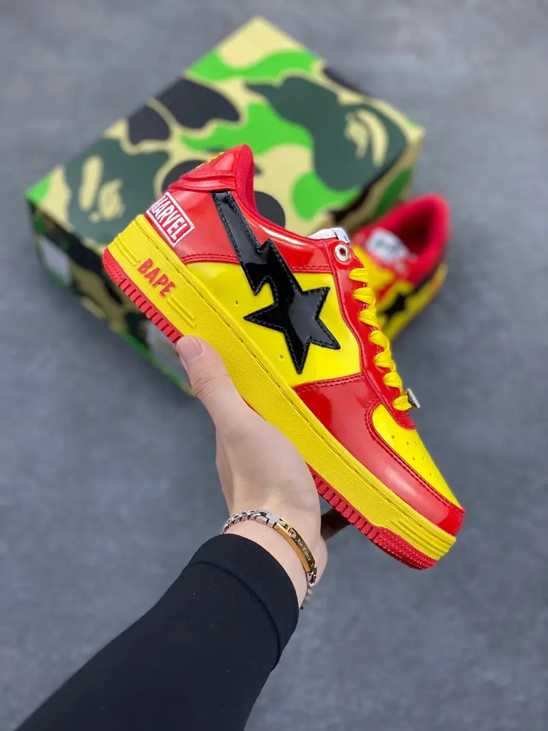 Bape SK8 ( Tons Of Colorways ) — red colorway — Kakobuy Spreadsheet photo