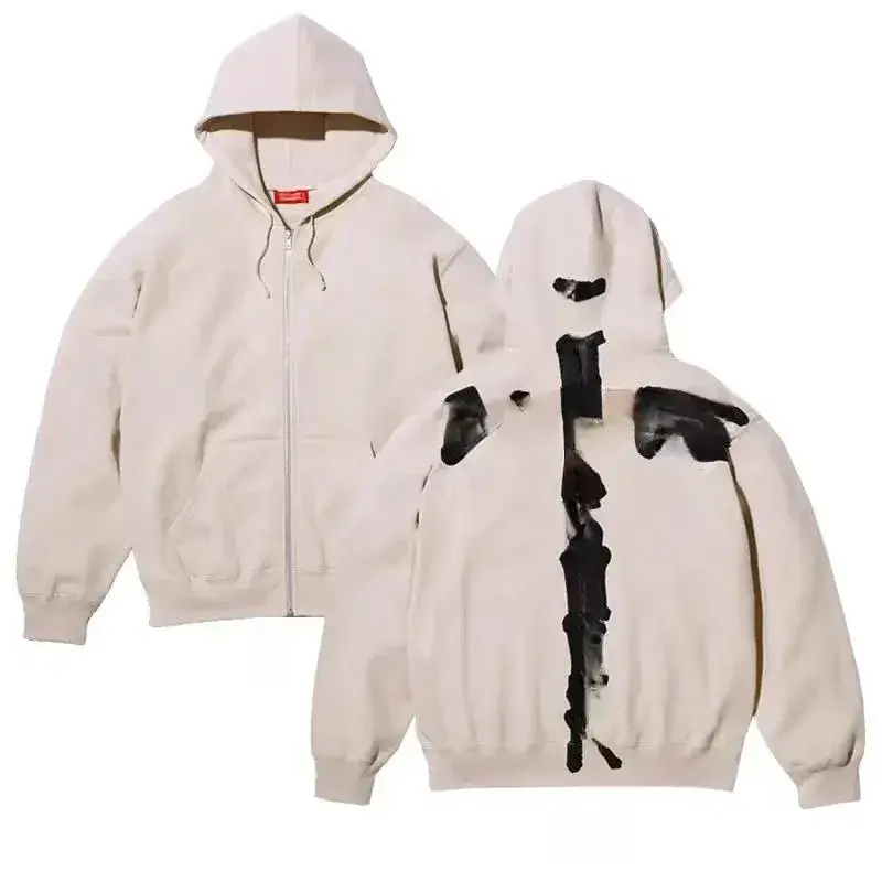 Supreme Zip Hoodie — TH joint rice white colorway — USFans Spreadsheet photo