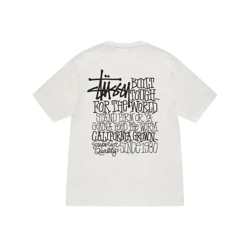 Stussy T-Shirt — White [essay]] colorway — USFans Spreadsheet photo