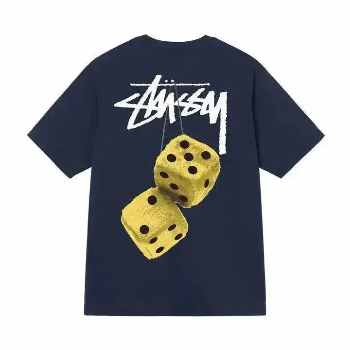 Stussy Tee — Navy Blue [Gold Dice]] colorway — Kakobuy Spreadsheet photo