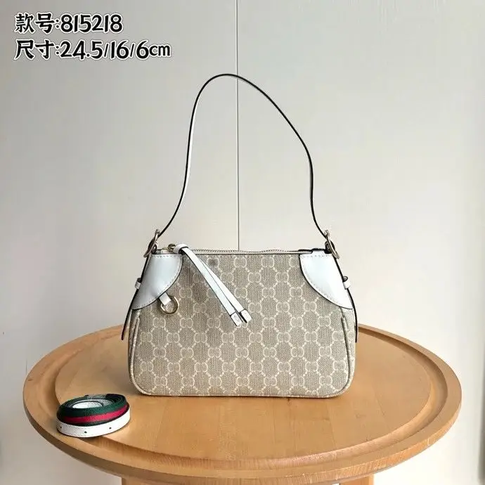 Gucci GG Emblem Bag — White trumpet 24.5*16*6CM colorway — USFans Spreadsheet photo