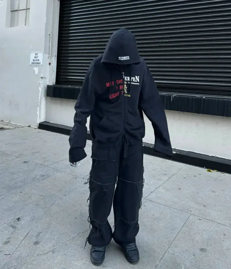 Vetements Antwerp MTB Hoodie — black colorway — USFans Spreadsheet photo