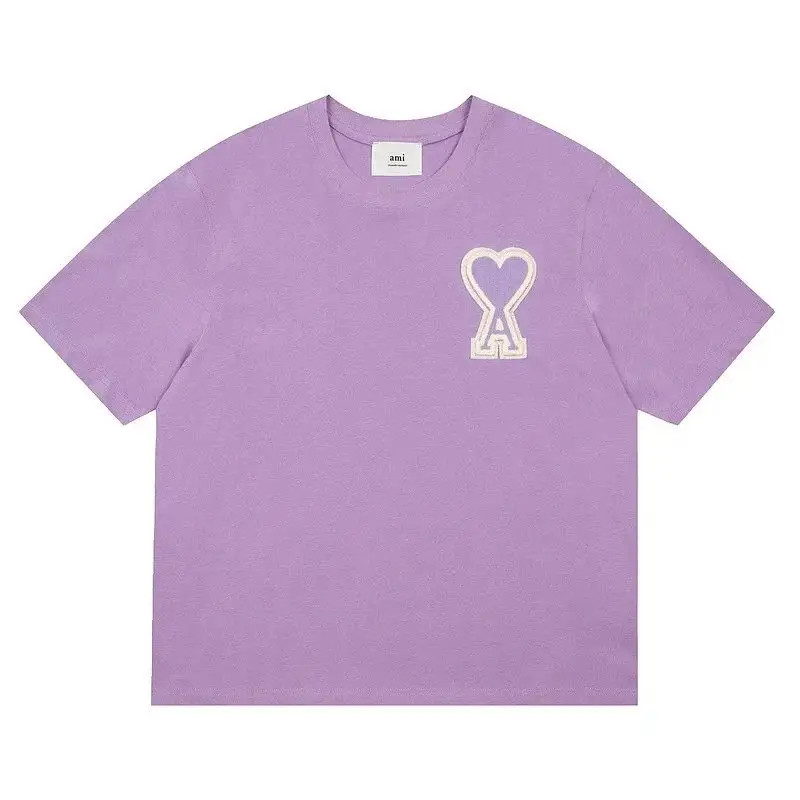 Ami Paris T-Shirts With Big Logo — Taro purple colorway — USFans Spreadsheet photo