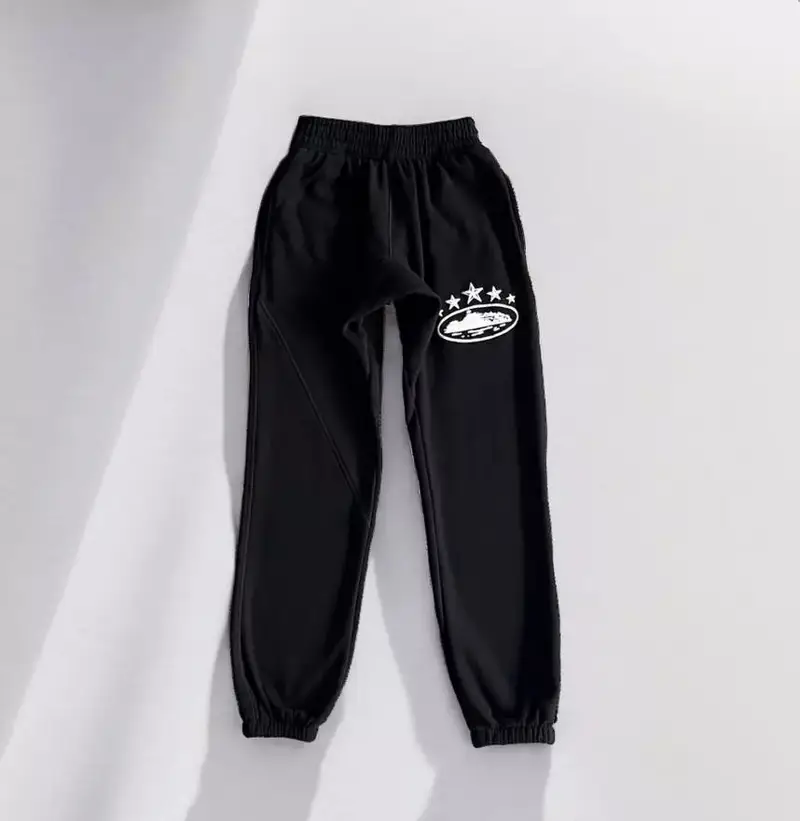 Corteiz Alcatraz Basic Triple Black Pants — Black 5 stars colorway — USFans Spreadsheet photo