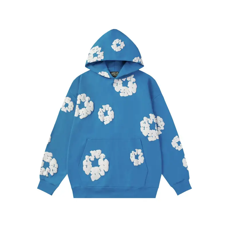 Denim Tears Hoodie — Lake blue [coat]] colorway — USFans Spreadsheet photo