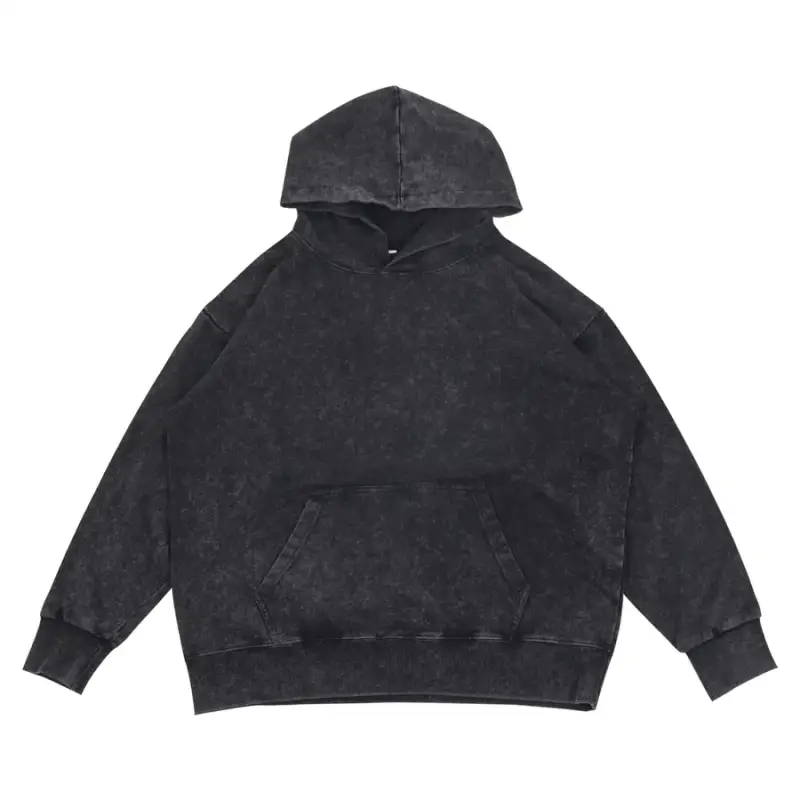 Unionkingdom 450G Washed Hoodie — Washed-out black colorway — Kakobuy Spreadsheet photo