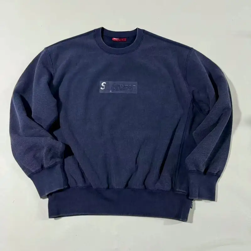 Supreme Zip Hoodie — Crewneck long sleeve wash blue colorway — USFans Spreadsheet photo