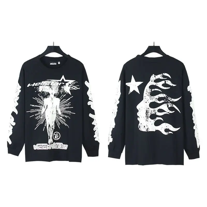 Hellstar Tee Hoodie — 560 black colorway — USFans Spreadsheet photo